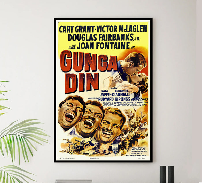 Gunga Din 1939 - Cary Grant - US - Classic Movie Poster