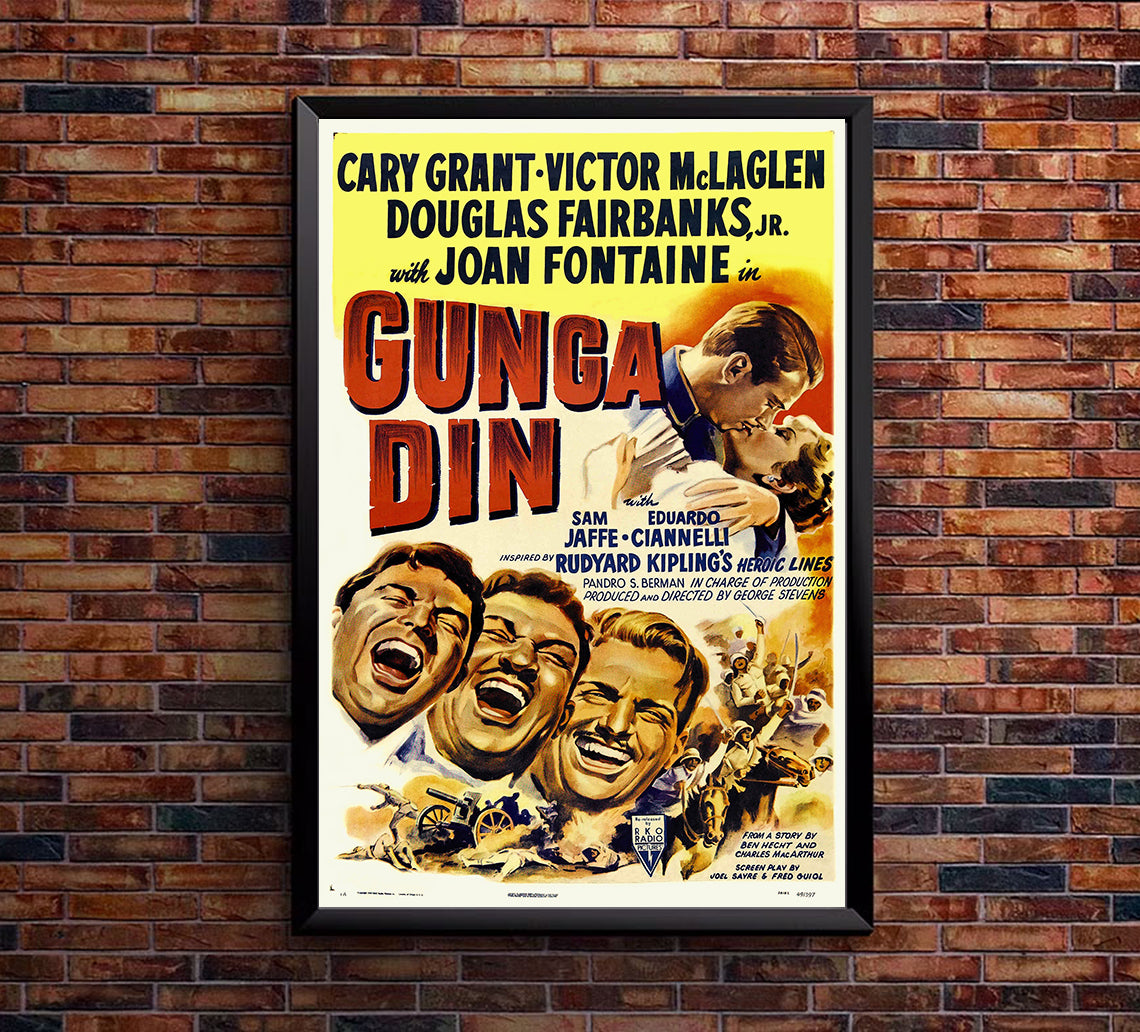 Gunga Din 1939 - Cary Grant - US - Classic Movie Poster