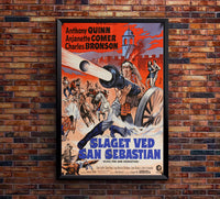 Guns for San Sebastian 1968 - Charles Bronson - Denmark - Classic Movie Poster