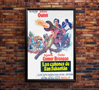 Guns for San Sebastian 1968 - Charles Bronson - Spain - Classic Movie Poster