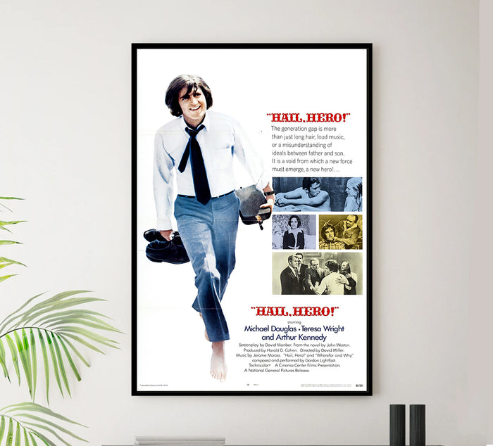 Hail, Hero! 1969 - Michael Douglas - US - Classic Movie Poster
