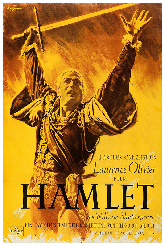 Hamlet 1948 - Laurence Olivier - Austria - Classic Movie Poster