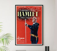 Hamlet 1948 - Laurence Olivier - Belgium - Classic Movie Poster