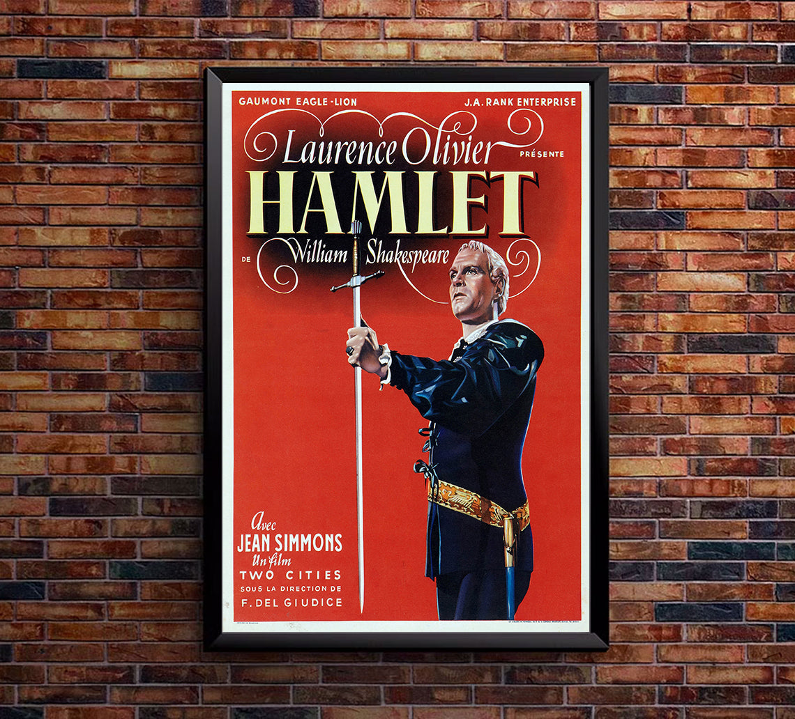 Hamlet 1948 - Laurence Olivier - Belgium - Classic Movie Poster