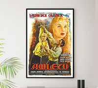 Hamlet 1948 - Laurence Olivier - Italy - Classic Movie Poster