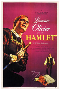 Hamlet 1948 - Laurence Olivier - US - Classic Movie Poster