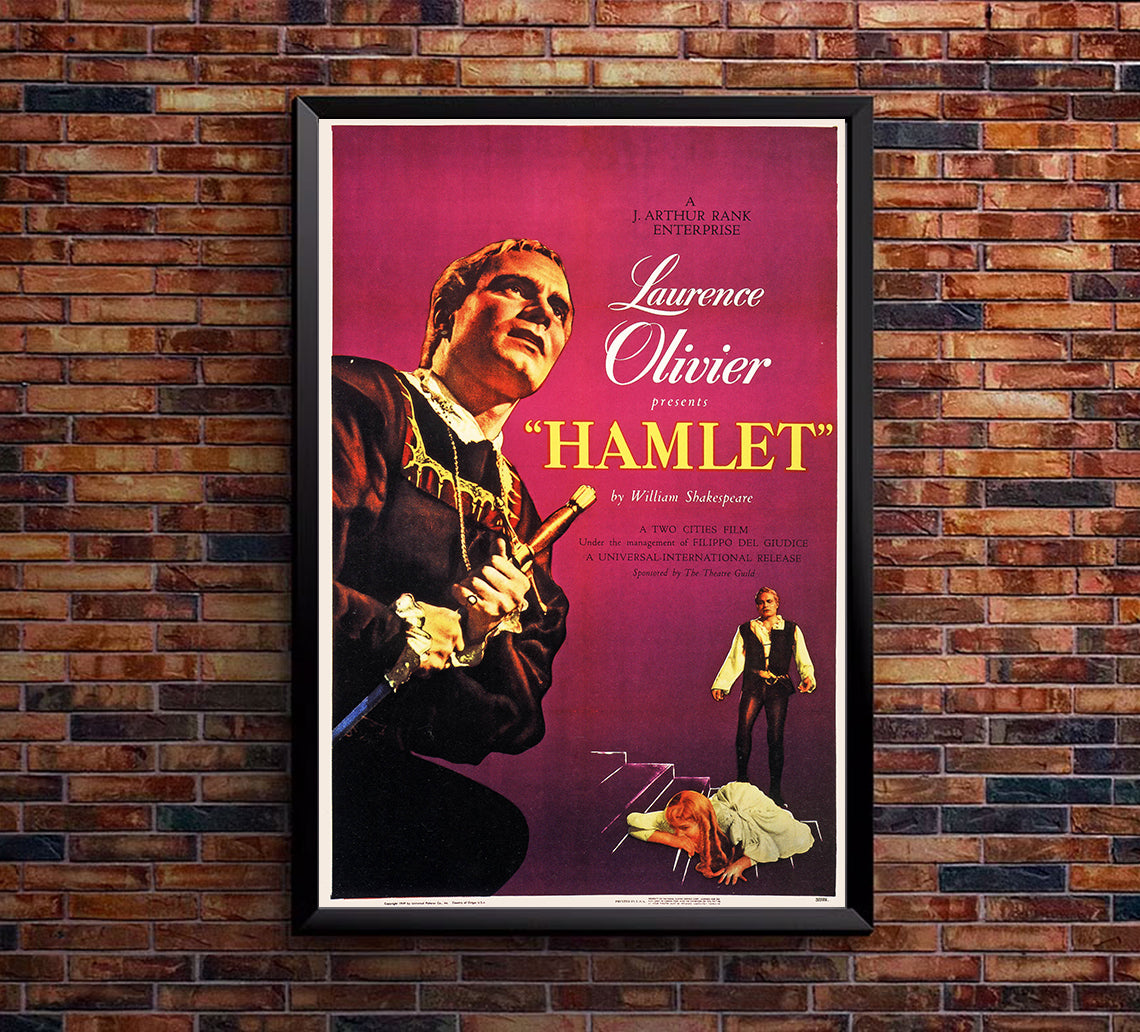 Hamlet 1948 - Laurence Olivier - US - Classic Movie Poster