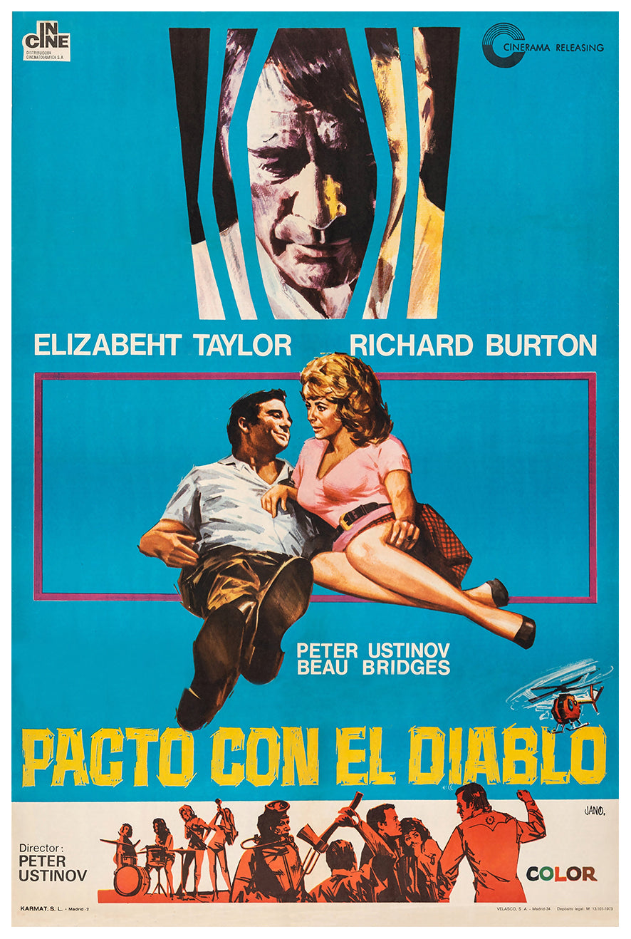 Hammersmith Is Out 1972 - Richard Burton - Spain  - Classic Movie Poster