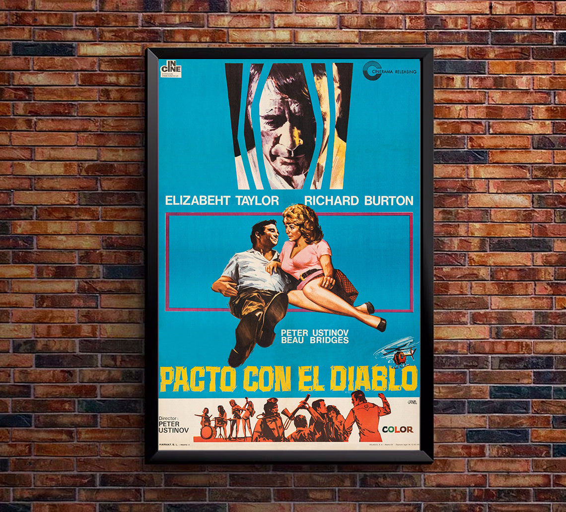 Hammersmith Is Out 1972 - Richard Burton - Spain  - Classic Movie Poster