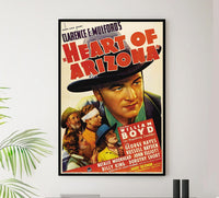 Heart of Arizona 1938 - William Boyd - Classic Western Movie Poster