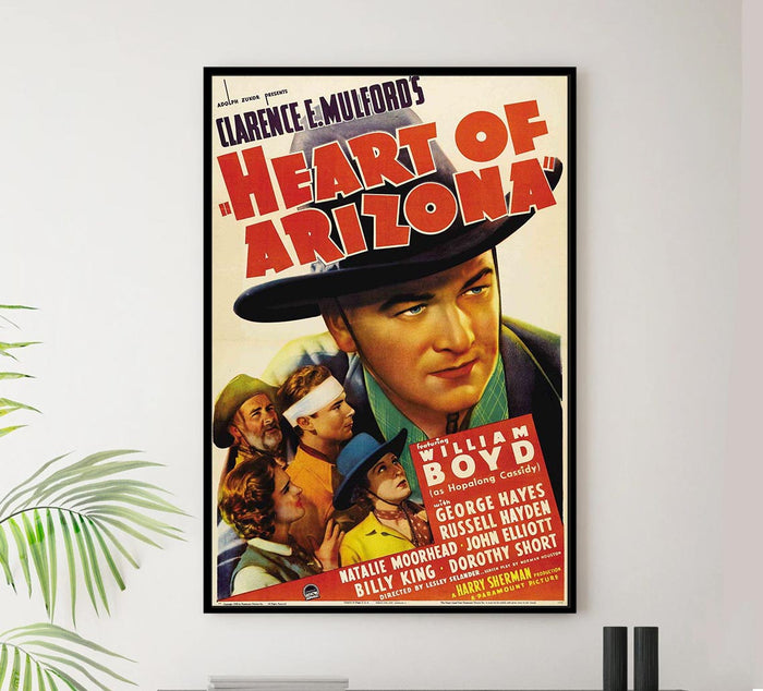 Heart of Arizona 1938 - William Boyd - Classic Western Movie Poster