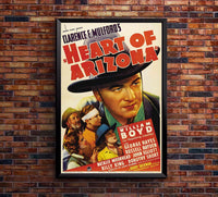 Heart of Arizona 1938 - William Boyd - Classic Western Movie Poster