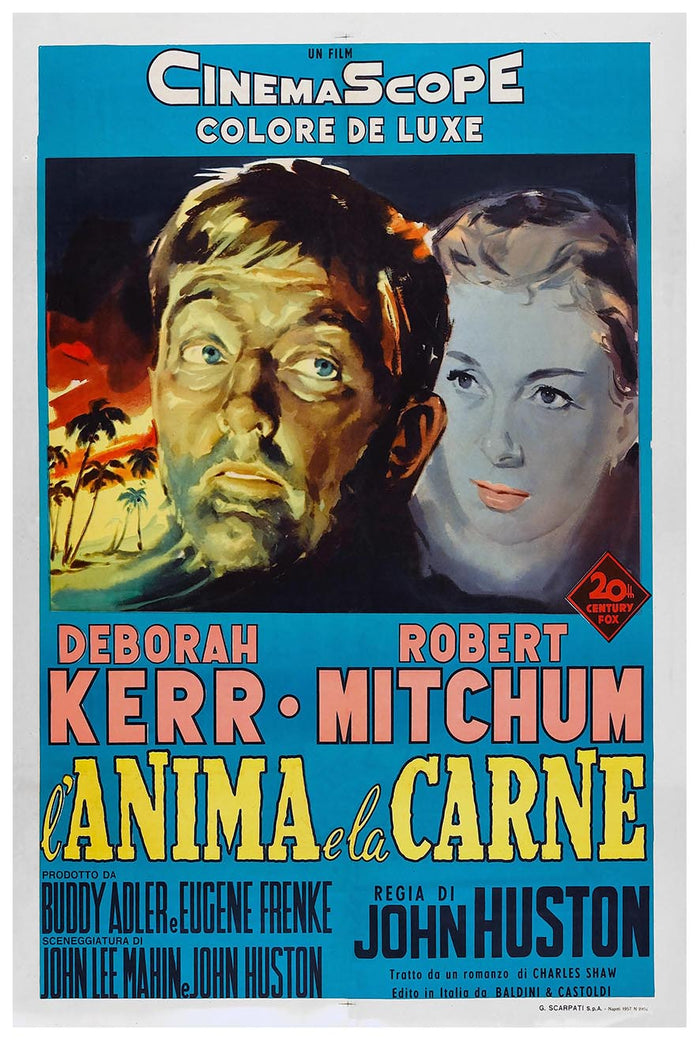 Heaven Knows, Mr. Allison 1957 - Italian - Robert Mitchum - Vintage Classic Movie Poster