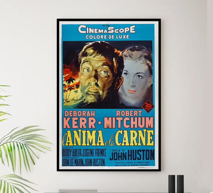 Heaven Knows, Mr. Allison 1957 - Italian - Robert Mitchum - Vintage Classic Movie Poster