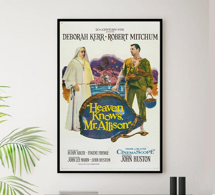 Heaven Knows, Mr. Allison 1957 - Robert Mitchum - Vintage Classic Movie Poster