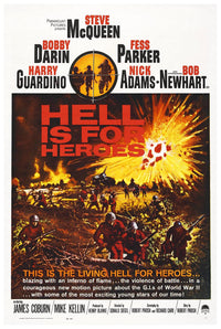 Hell Is for Heroes 1962 - Steve McQueen - Vintage Classic Movie Poster