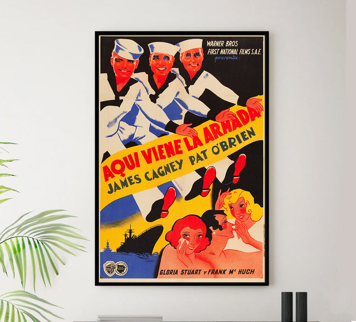 Here Comes the Navy 1934 - James Cagney - Spain - Classic Movie Poster