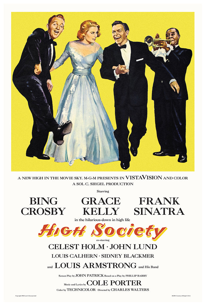High Society - Frank Sinatra - 1956 - Vintage Classic Movie Poster