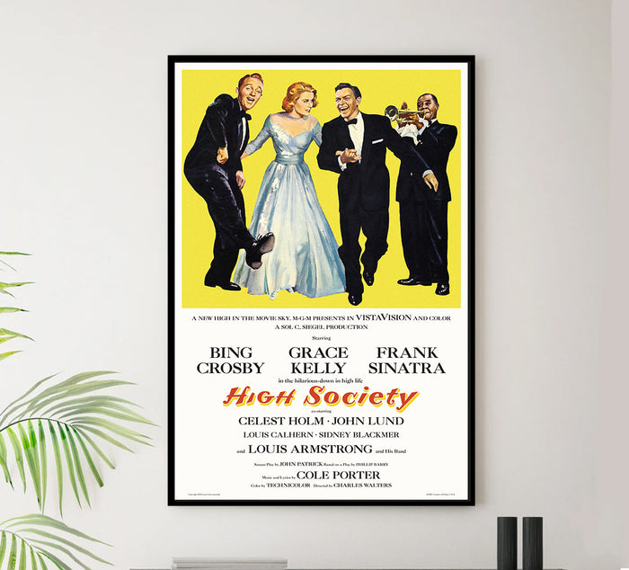 High Society - Frank Sinatra - 1956 - Vintage Classic Movie Poster