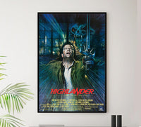 Highlander 1981 - v1 - Sean Connery - Vintage Classic Movie Poster