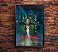 Highlander 1981 - v1 - Sean Connery - Vintage Classic Movie Poster