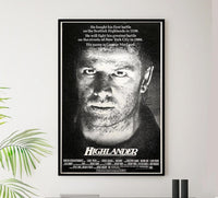 Highlander 1981 - v2 - Sean Connery - Vintage Classic Movie Poster