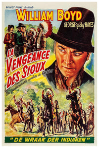 Hills of Old Wyoming 1937 - Belgium - William Boyd - Classic Western Movie Poster