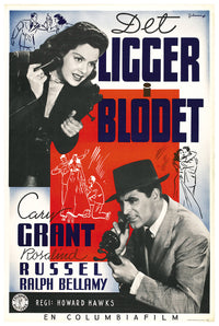 His Girl Friday 1940 - Cary Grant - Sweden - Classic Movie Poster
