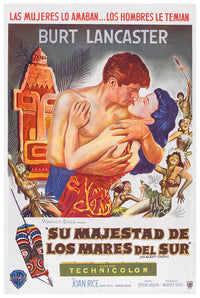 His Majesty O'Keefe 1954 - Burt Lancaster - Argentina - Classic Movie Poster
