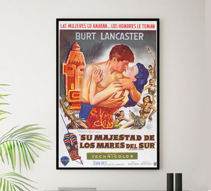 His Majesty O'Keefe 1954 - Burt Lancaster - Argentina - Classic Movie Poster