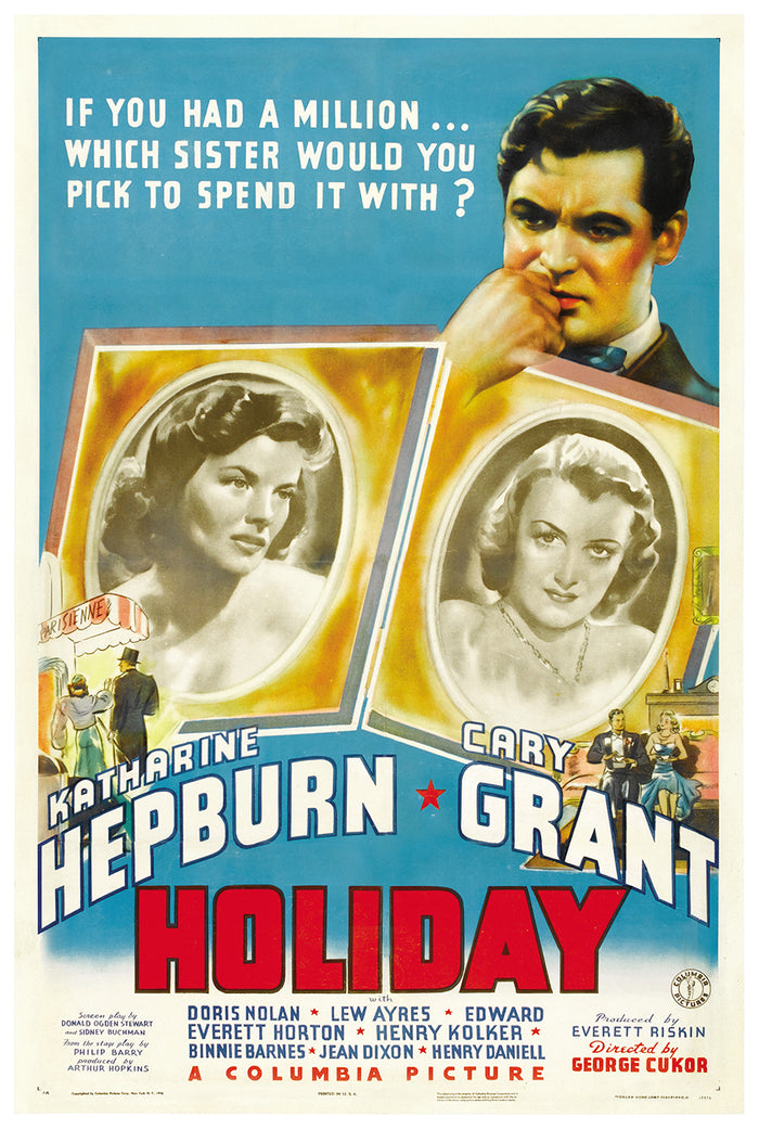 Holiday 1938 - Cary Grant - US - Classic Movie Poster
