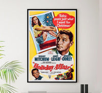 Holiday Affair 1949 v2 - Robert Mitchum - Vintage Classic Movie Poster