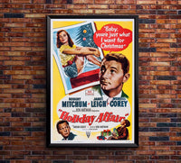Holiday Affair 1949 v2 - Robert Mitchum - Vintage Classic Movie Poster
