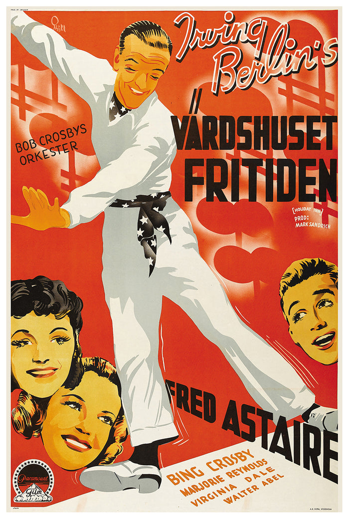 Holiday Inn 1942 - Sweden - Classic Movie Poster