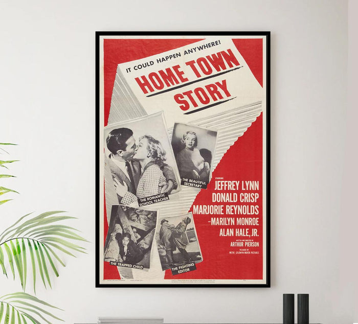 Home Town Story 1951 - Vintage Classic Movie Poster