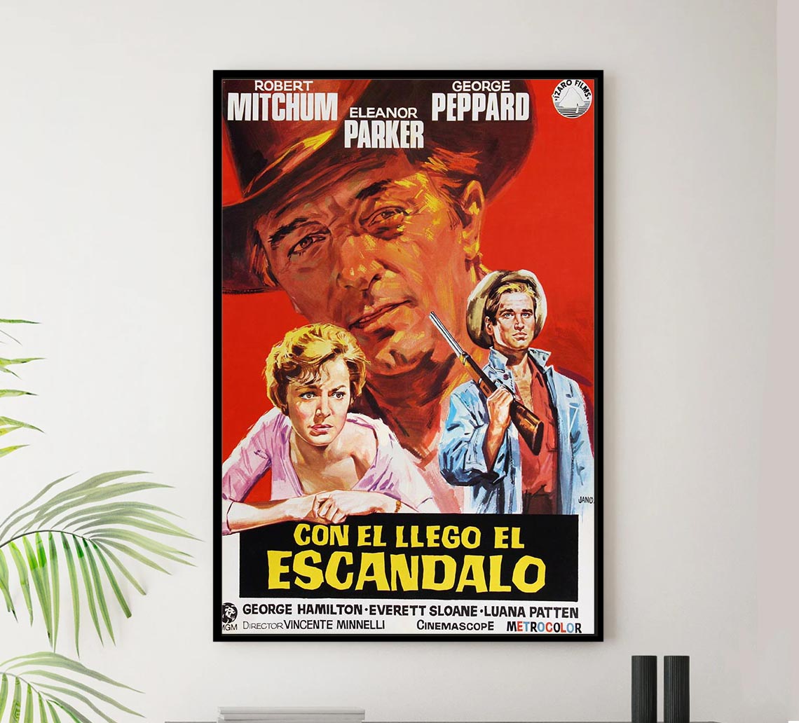 Home from the Hill 1960 - Spanish v2 - Robert Mitchum - Vintage Classic Movie Poster