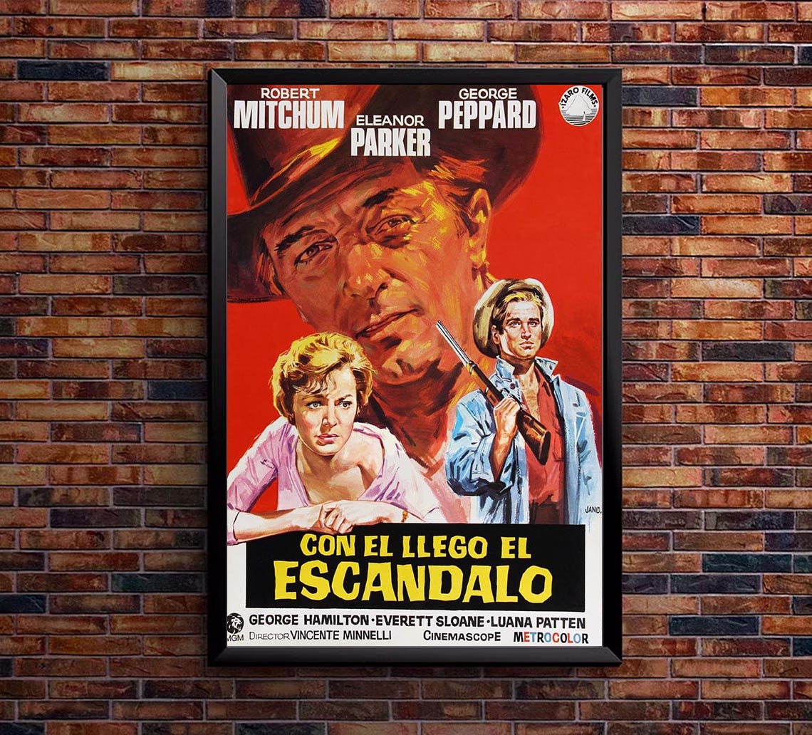 Home from the Hill 1960 - Spanish v2 - Robert Mitchum - Vintage Classic Movie Poster