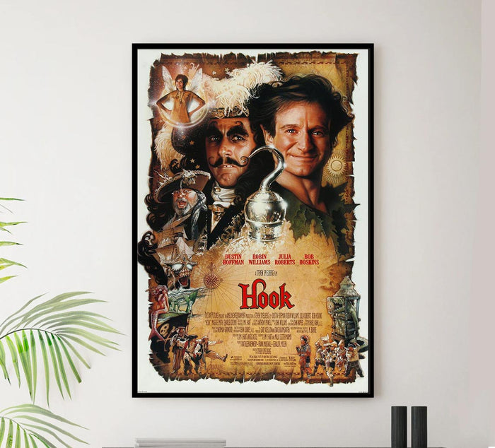 Hook 1991 - Vintage Pirate Classic Movie Poster