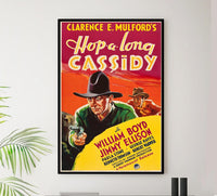 Hop-Along Cassidy 1935 - William Boyd - Classic Western Movie Poster