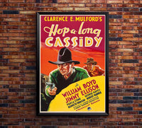Hop-Along Cassidy 1935 - William Boyd - Classic Western Movie Poster