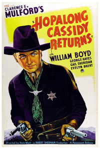 Hopalong Cassidy Returns 1936 - William Boyd - Classic Western Movie Poster