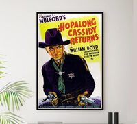 Hopalong Cassidy Returns 1936 - William Boyd - Classic Western Movie Poster