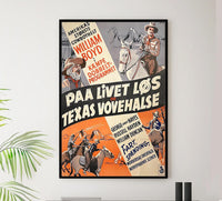 Hopalong Rides Again 1937 - Dutch - William Boyd - Classic Western Movie Poster