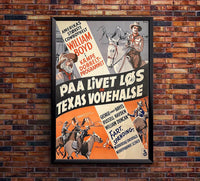 Hopalong Rides Again 1937 - Dutch - William Boyd - Classic Western Movie Poster