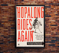 Hopalong Rides Again 1937 - William Boyd - Classic Western Movie Poster