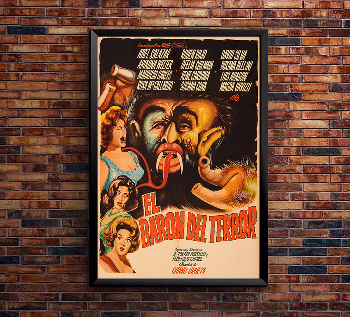 The Baron of Terror - Mexican Horror Movie Poster