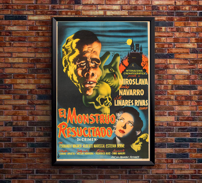 The Costumed Monster - Mexican Horror Movie Poster