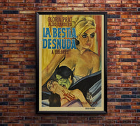 The Naked Beast - Mexican Horror Movie Poster