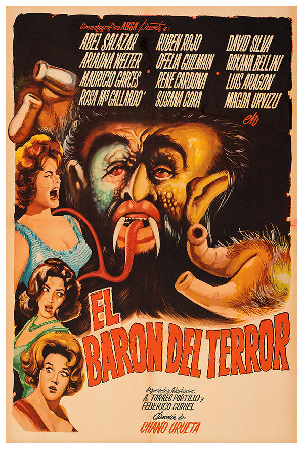 The Baron of Terror - Mexican Horror Movie Poster