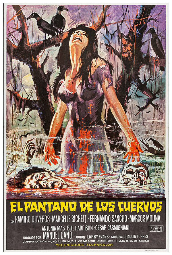 The Crow Swamp - Mexican Horror Movie Poster